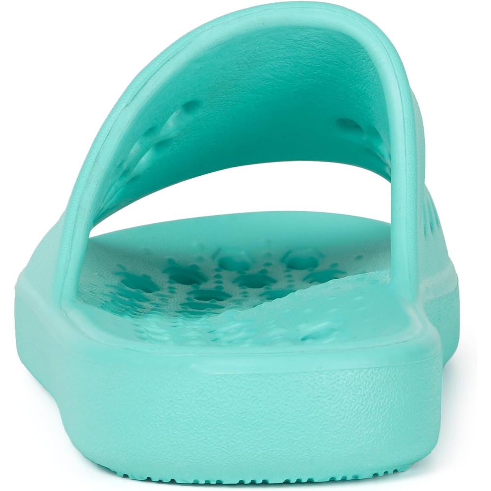 b0f6lm4s25 4 Kids Shower Shoes Pool Slides, Quick-Dry Non-Slip Bathroom Sandals with Cushioned Footbed