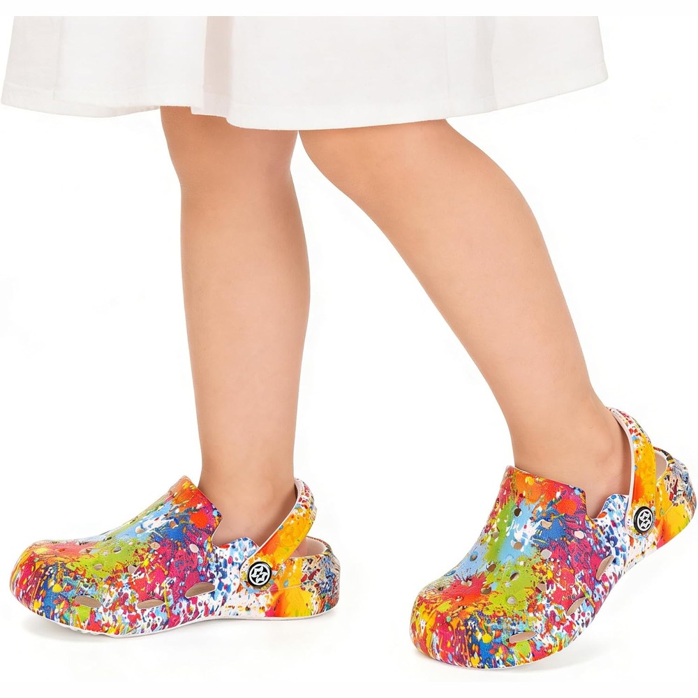 Kids Garden Clogs for Boys and Girls, Lightweight Breathable Beach Pool Sandals